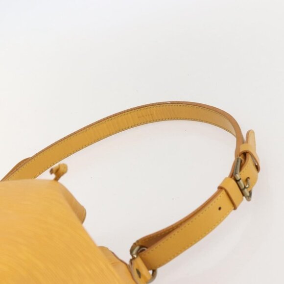 Authentic LOUIS VUITTON Epi Petit Noe Shoulder Bag Yellow M44109 LV - Picture 15 of 16